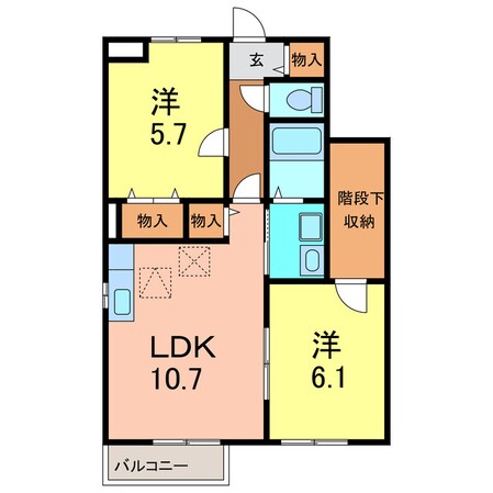 サンシモンの物件間取画像